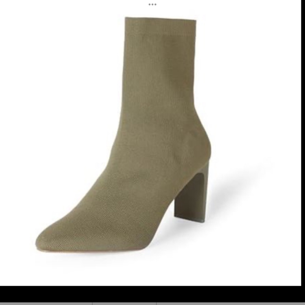 WOMENS OLIVE BOOTS - Picture 1 of 4